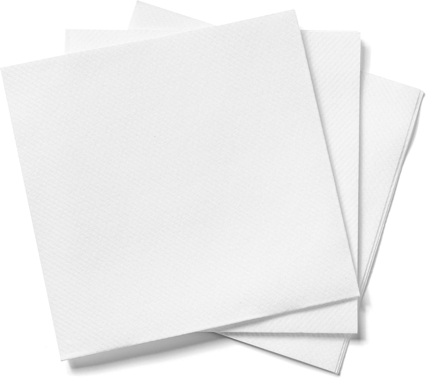 AMERICAN HOMESTEAD White Cocktail Napkins - Premium 4.75"x4.75" Disposable Linen-Like Beverage Napkins - Bulk Square Party Bar Serviettes for Weddings, Parties, Events, and Everyday Use - 600 Count