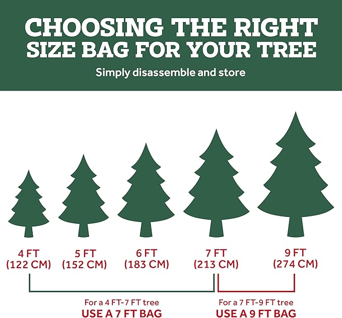 ZOBER 600D Oxford Fabric Large Christmas Tree Storage Bag - Fits 9 Ft Artificial Trees - Tear Proof Waterproof Christmas Tree Bag For Storage Box For Xmas - Strong, Durable Handles - Card Slot - Green