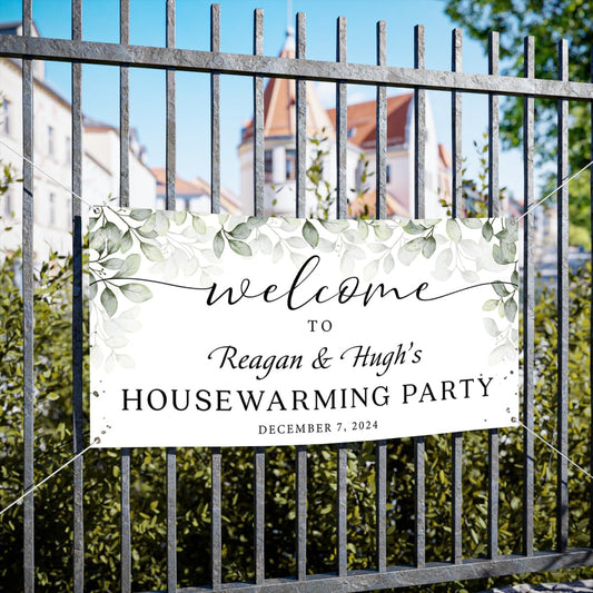 Personalized Housewarming Party Welcome Banner Decorations Double Sided Printing And Various Sizes #14