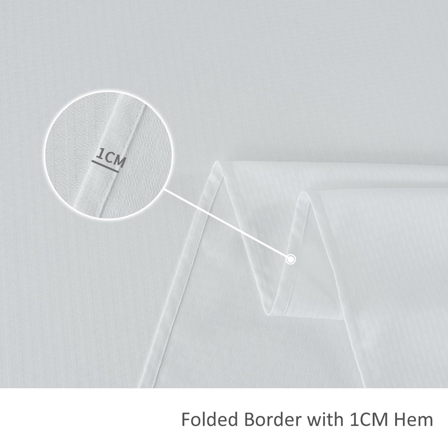 maxmill Rectangle Tablecloth Weaved Texture Design Water Resistant Wrinkle Free Spill-Proof, Soft Table Cloth for Dining Room Decoration, Banquet Parties Event Holiday Dinner, 52 x 84 Inch White
