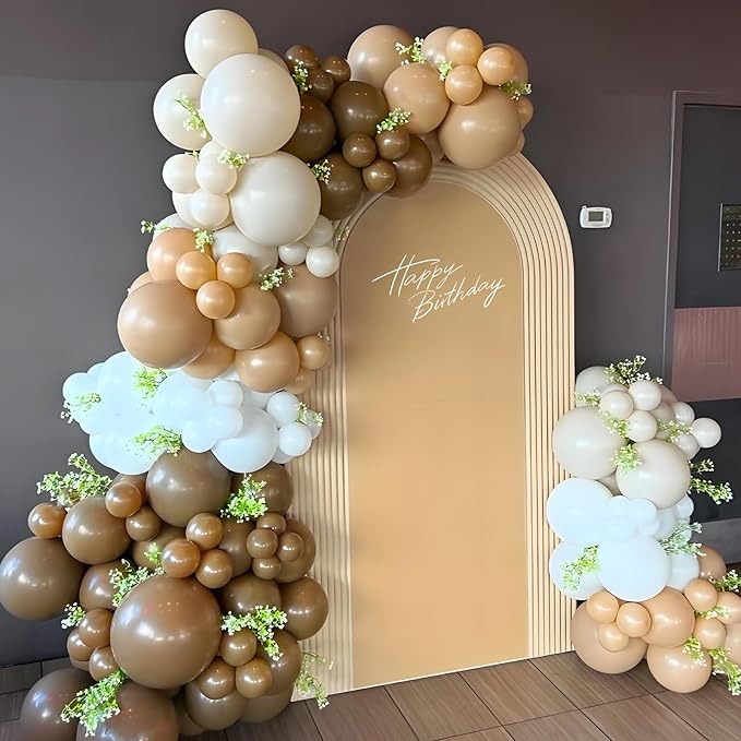 Brown Balloons 12 inch, Brown Latex Balloons 50pcs Party Balloons for Birthday Baby Shower Wedding Thanksgiving Anniversary Party Decorations