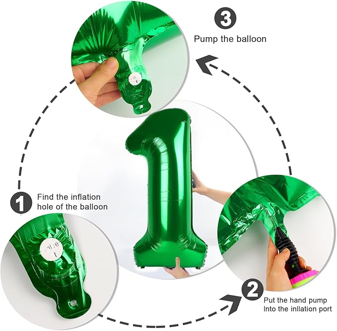40 Inch Number 23 Balloons, Big Foil 23th Birthday Balloons Decorations for Women, Dark Green Number Balloon for 2 3 23 32 Wedding Memorial Day's Graduation Supplies
