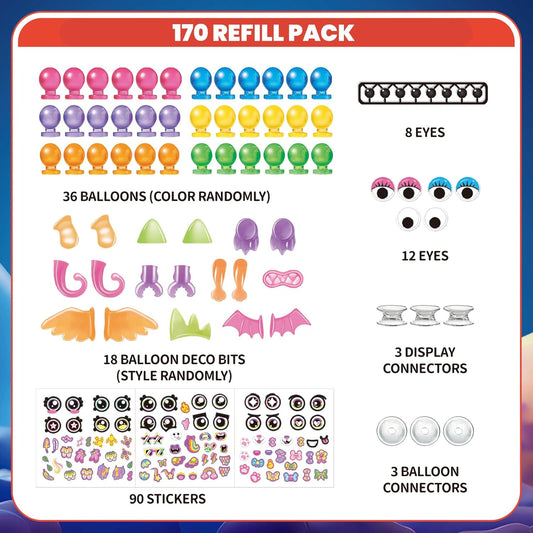 PINSHILE DIY Space Magic Balloon Craft Accessories Set