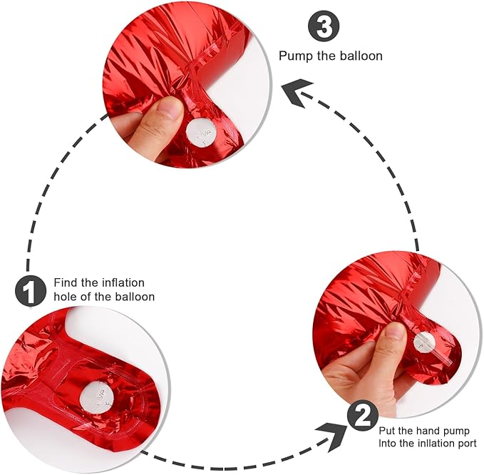 Balloon Numbers 40 Inch 5 Ballon for 5th Birthday Decorations, 15 25 35 50 Big Red Number Balloons for Wedding Photo Shoot Party Decor