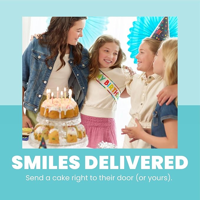 Cheryl's Cookies® Miss Grace Lemon Cake in Tin, Handmade with Freshly Squeezed Lemons, Lemon Glazed, Kosher, For Any Occasion, Birthday, Anniversaries, Congratulations, 12 Servings