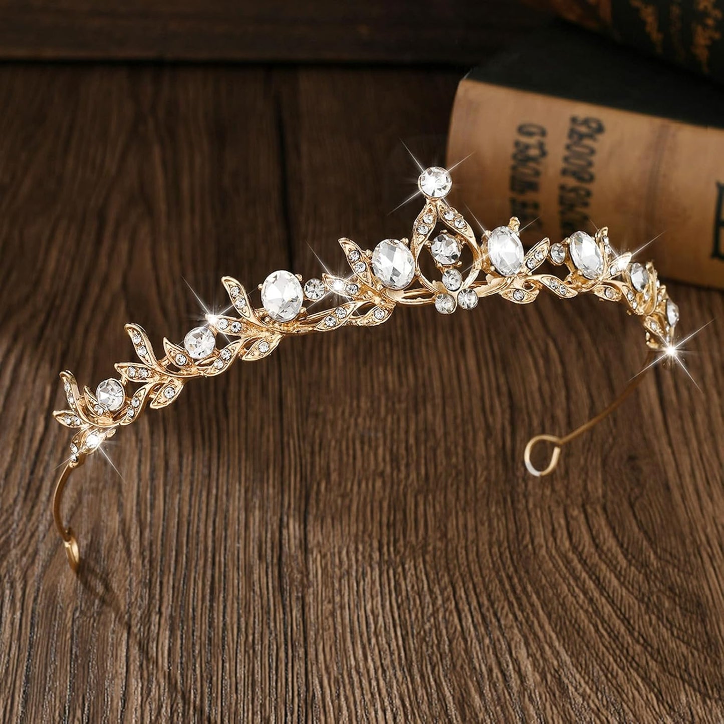 Crystal Tiaras & Crowns for Women, Bride Royal Queen Headband Princess Headpieces for Birthday Cake Crown & Prom Pageant Party