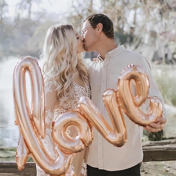 5 Pcs Silver Heart Shaped Balloons Silver Love Valentine Balloons for Valentines Day Bridal Shower Wedding Party Decorations