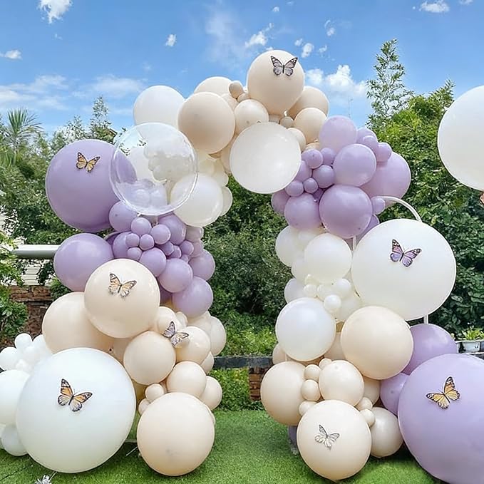 99pcs White Sand Balloons, Different Sizes Cream Balloons 18/12/10/5 Inch Ivory Beige Neutral Balloon Arch Kit for Wedding Baby Bridal Shower Engagement Birthday Party Decorations