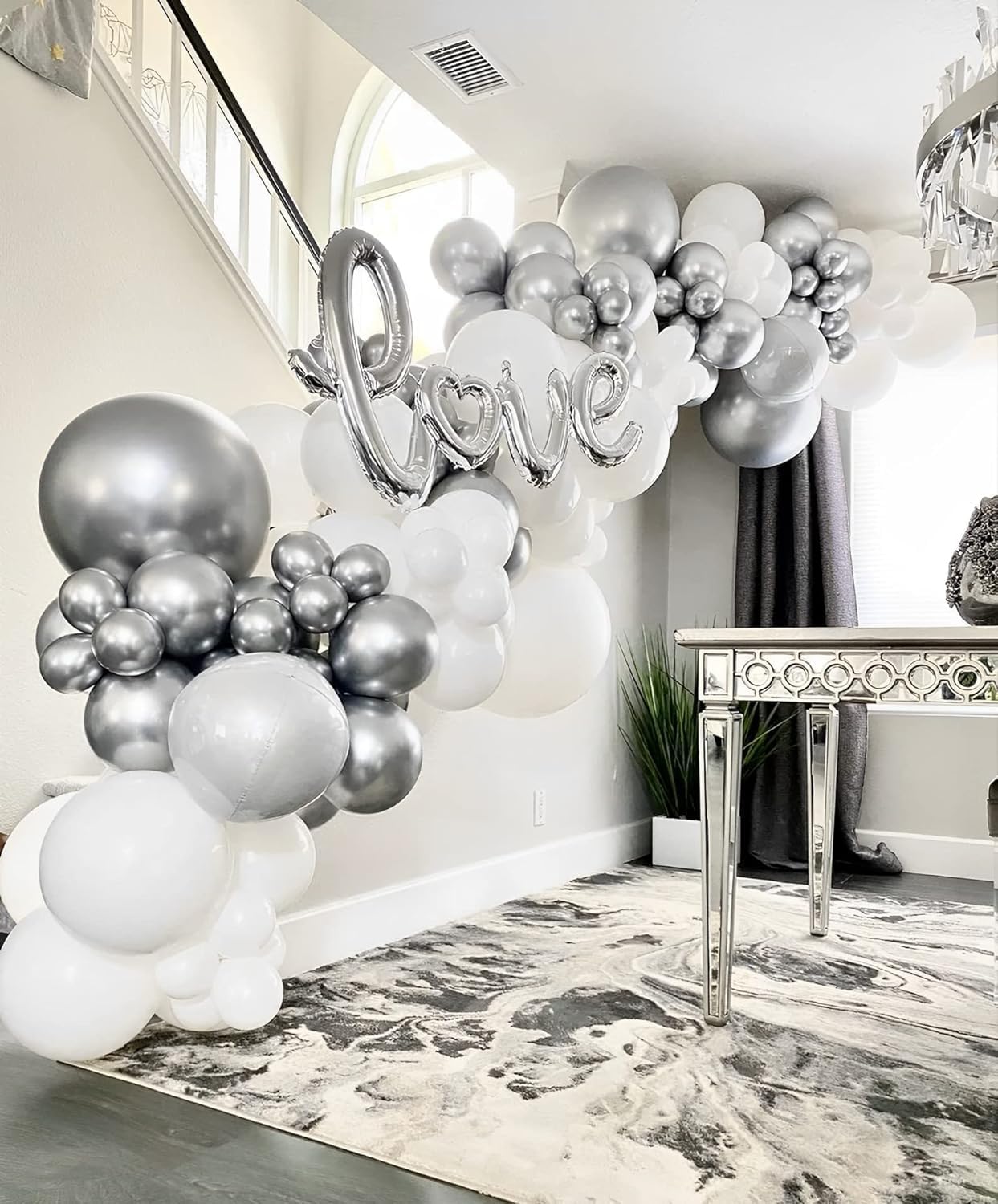 Metallic Silver Balloons, 66pack 12inch Chrome Silver Latex Party Balloons for Graduation, Wedding, Birthday, New Year, Baby Shower, Anniversary, Holiday Party Decorations