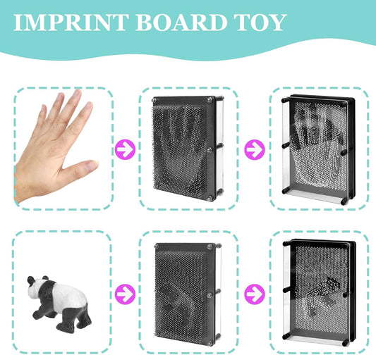 MICKYU Metal 3D Pin Art Sensory Toys Board Games for Kids 8-12