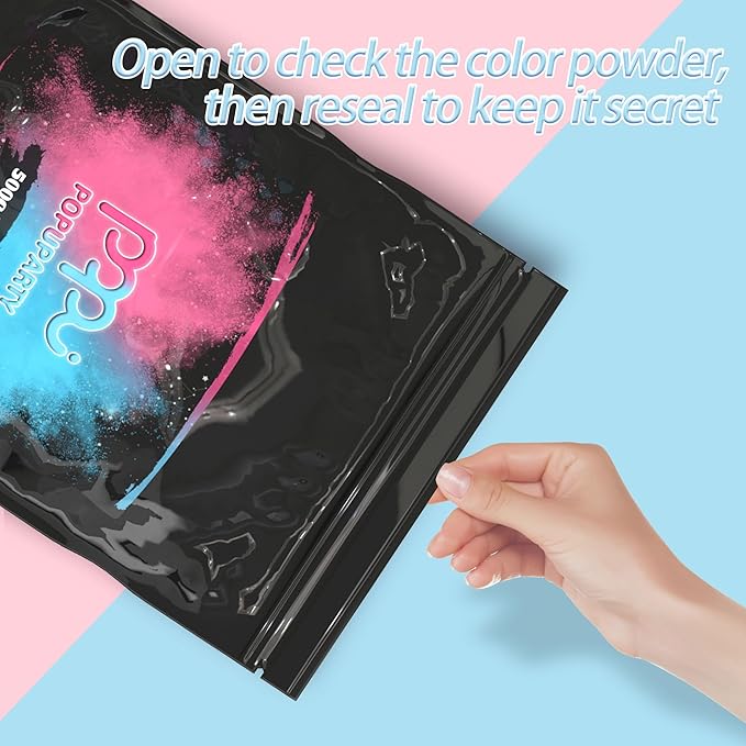 Black-out Gender Reveal Powder- 1 lb Pink & 1 lb Blue Powder – Perfect for Baby Gender Reveal, Car Burnout, Color Toss, Photoshoots, Helicopters