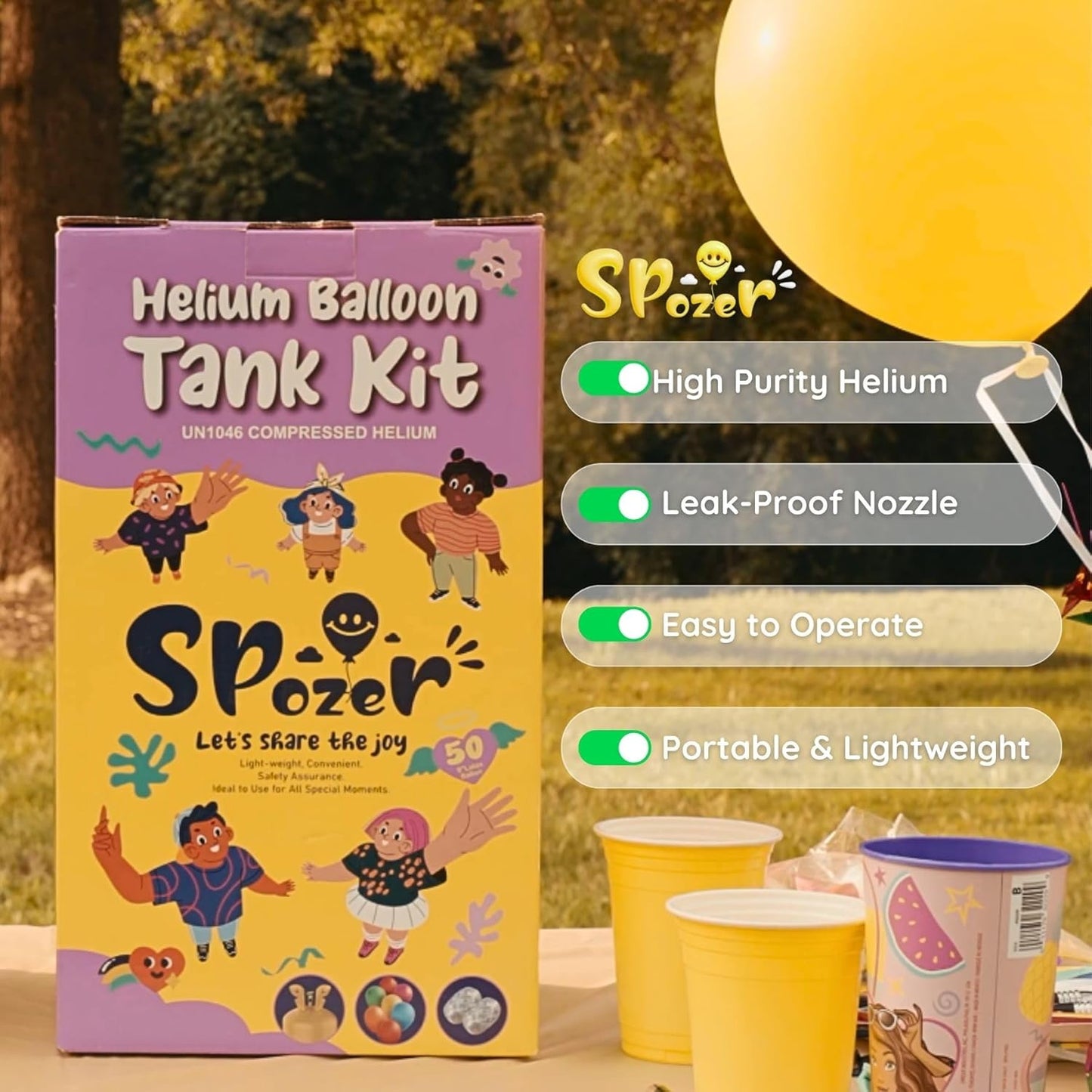 22L Helium Tank For Balloons At Home Up To 100 Latex Balloons(1 Tank)