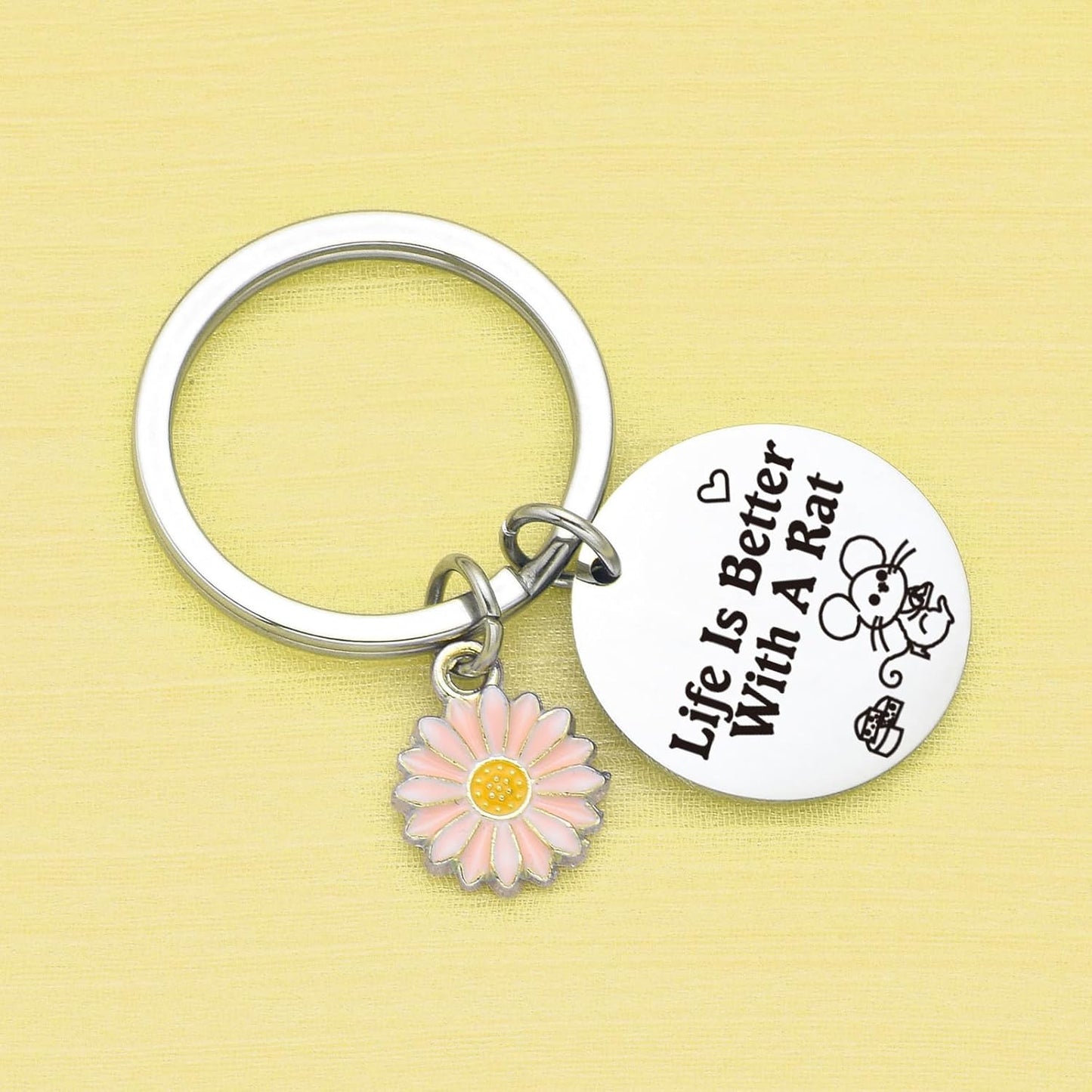 Rat Person Keychain Rat Jewelry Dad Gifts Grandson Keychain Birthday Jewelry For Girlfriend Gifts