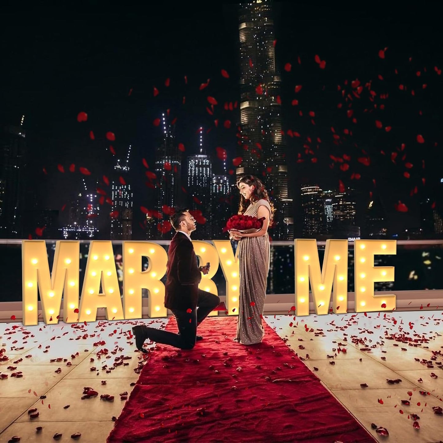 Marquee Letters 4 Feet Tall Large Light Up Letters X Happy Birthday Decorations Marry Me Engagement Party Decor Yellow Light Birthday Decorations Balloon Arch Kit Foam Sign X