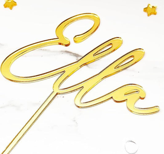 Personalized Cake Topper Birthday Name | Acrylic Cake Toppers for 4'' 6'' 8'' 10'' Cake | Personalized Cake Decor | Custom Acrylic Cake Toppers | Cake Decoration for Birthday