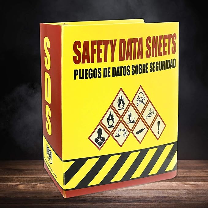 Performore SDS Binder - 3 Inch Heavy Duty 3 Ring Binder, English - Spanish Bilingual, Organize & Store up to 600 Safety Data Sheets with Ease, Pack of 2