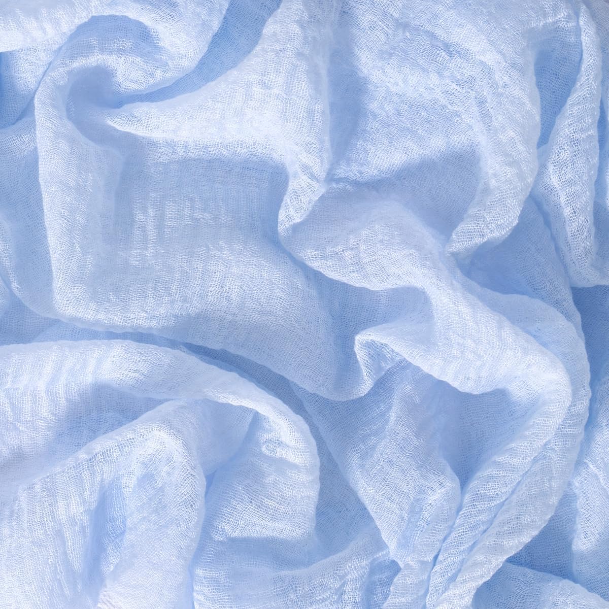 Socomi Blue Fall Thanksgiving Gauze Cheesecloth Table Runner 120 Inch Rustic Boho Cheese Cloth Runner for Wedding Party Baby Bridal Shower Centerpiece Decoration Holiday Home Decorations