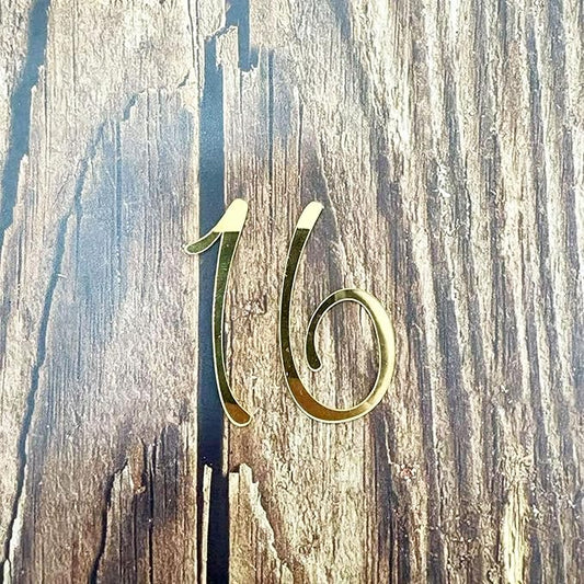 Acrylic Number 16 Cake Topper,16th Birthday Party Decoration,Shiny Gold Birthday Decor for Boys and Girls,Wedding Anniversary Party,Photo Booth Decorations