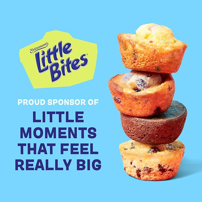 (Club Pack) Little Bites Party Cake Muffins, 40 individual packs, (1.65 oz each), Mini Muffins, 66 oz Box