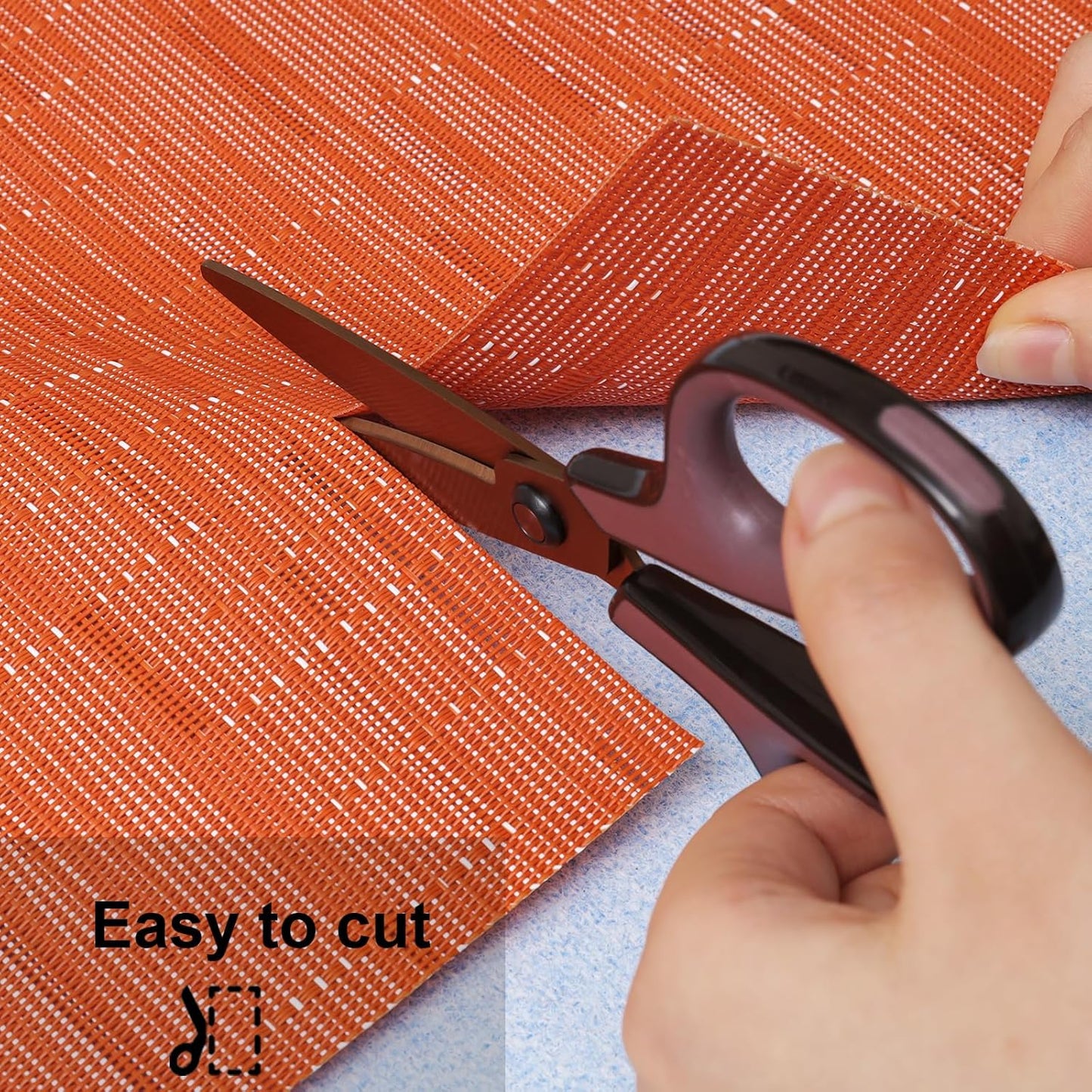 Myir JUN Table Runner, Vinyl Table Runner Indoor 55 Inch Long Arbitrarily Cropped Runner for Table Heatproof for Home Party (Orange, 15 x 55 inch)