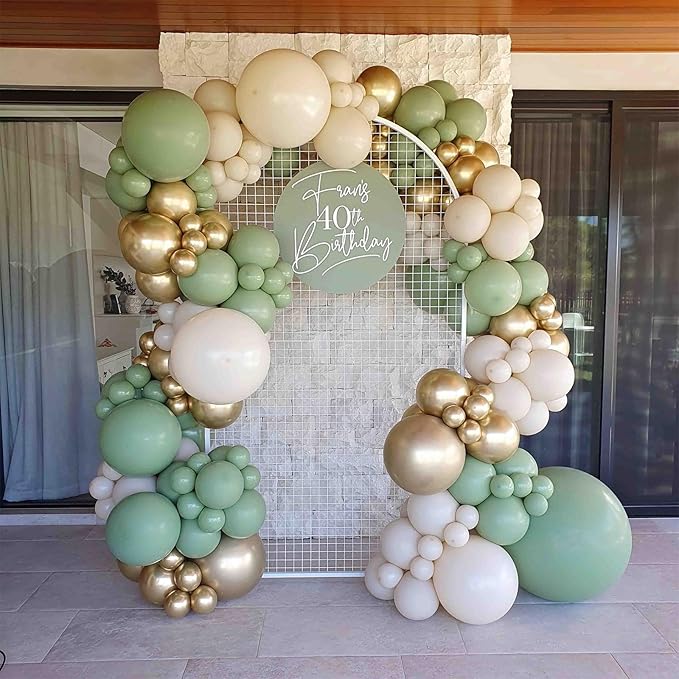110pcs Metallic Gold Balloons 12inch Chrome Gold Latex Party Balloons for Graduation, Wedding, Birthday, New Year, Baby Shower, Anniversary Party Decorations