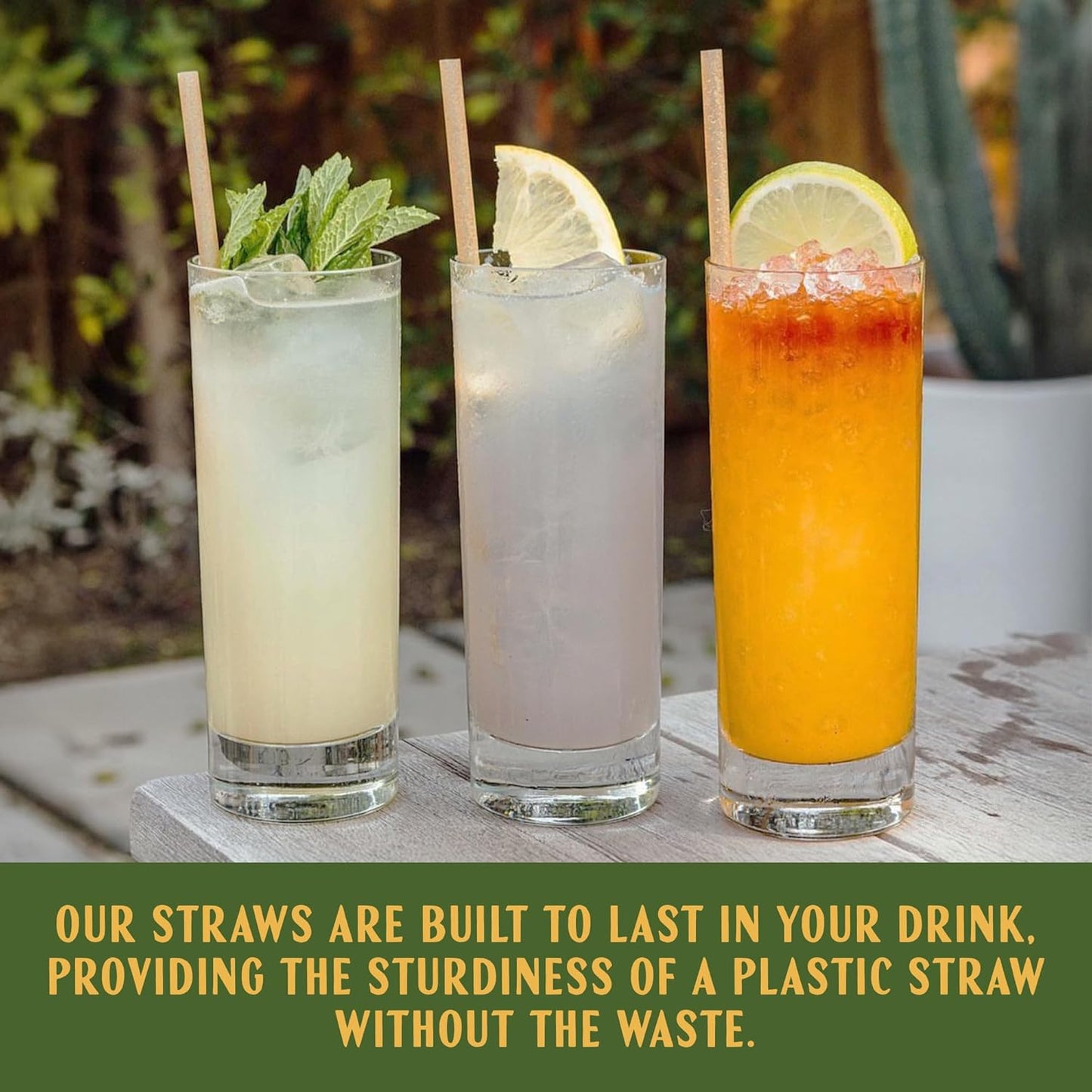 Bulk Pack of 6 Inch Agave Straws | 2000 count | Sustainable & Compostable Drinking Straws made from Upcycled Agave Plant Fiber | Long-Lasting, Durable Drinking Straws that Won't Get Soggy