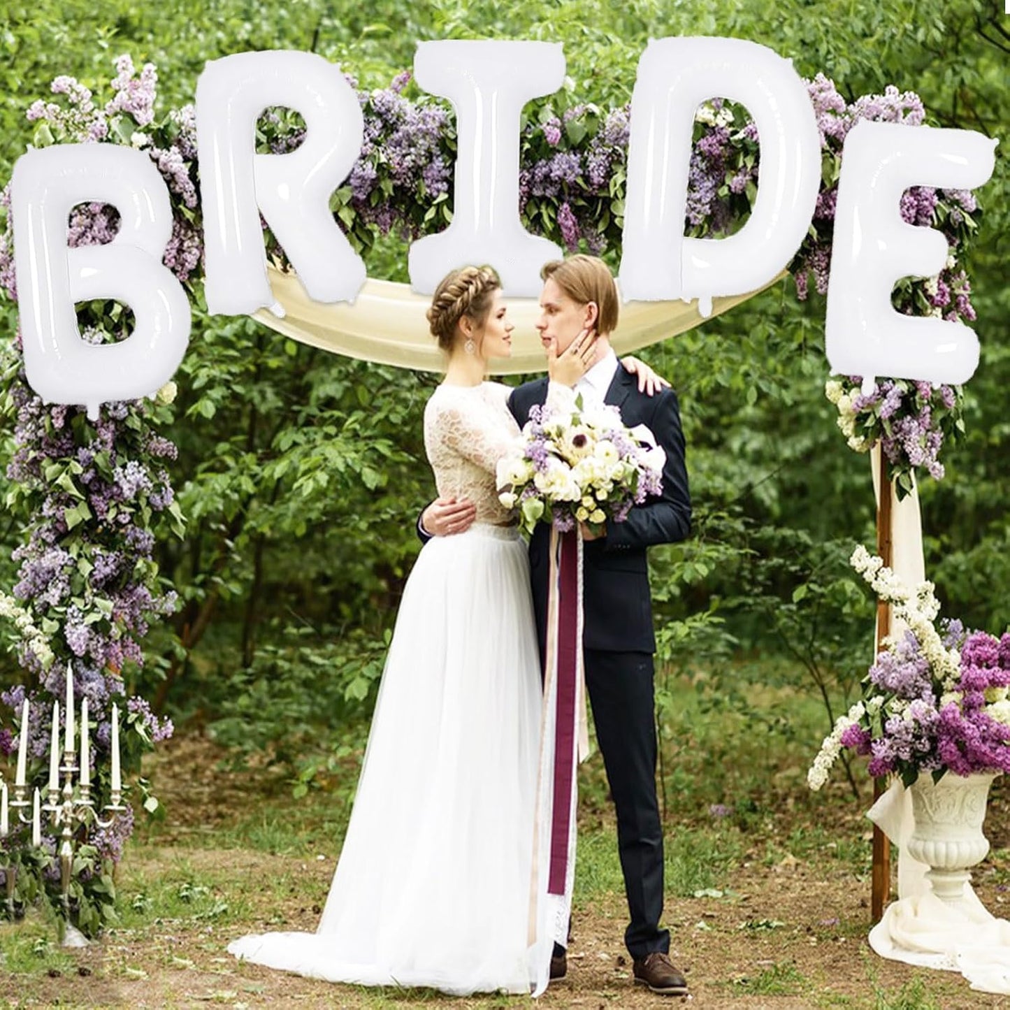 40 Inch Bride Balloons White Giant BRIDE Foil Balloon Bachelorette Party Decorations Bride To Be Balloon Bachelorette for Bridal Shower Decorations Bridal Shower Balloons Engagement Wedding Decoration