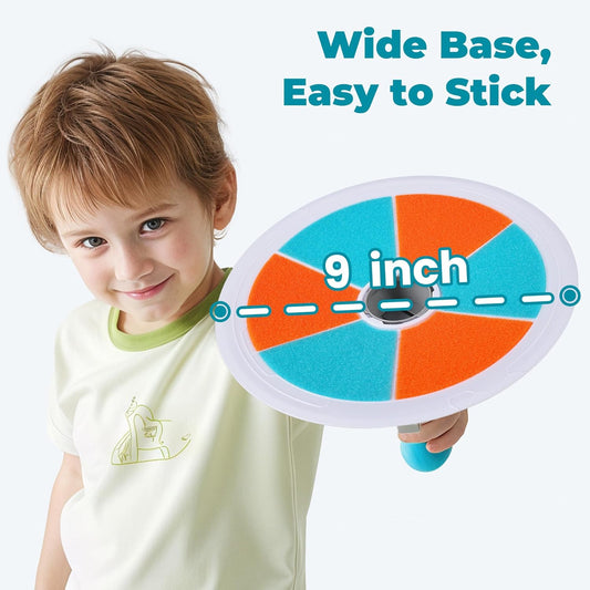 iPlay, iLearn Pop Stick Ball Game Outdoor Toys for Kids, Toss Chase Launching Ball Sports Game for Child Boys, Outside Yard Fun Family Activity, Cool Birthday Gifts for 3 4 5 6 7 8-12 Year Old Girls