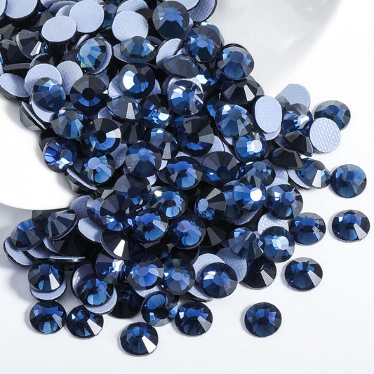 Beadsland Hotfix Rhinestones, 144pcs Crystal Rhinestones for Crafts Clothes DIY Decoration, Montana, SS40, 8.3-8.6mm
