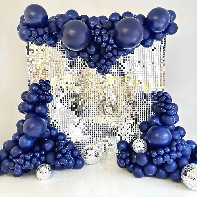 Navy Blue Balloons 12 inch, Navy Latex Balloons 50pcs Party Balloon for Graduation Wedding Birthday Party Decorations