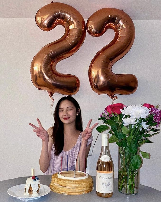 Dark Brown Number 14 Balloon 40 inch, Coffee Brown 14 Number Balloons, 14th Birthday Decorations, Chocolate 14 Year Old Girls Boys Party Supplies
