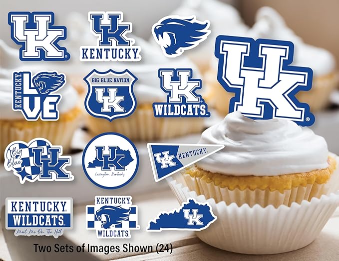 University of Kentucky Party Supplies for Football, Birthday Gift, Graduation Party Banner and Cake Toppers (42 Pieces) (Kentucky Wildcats)