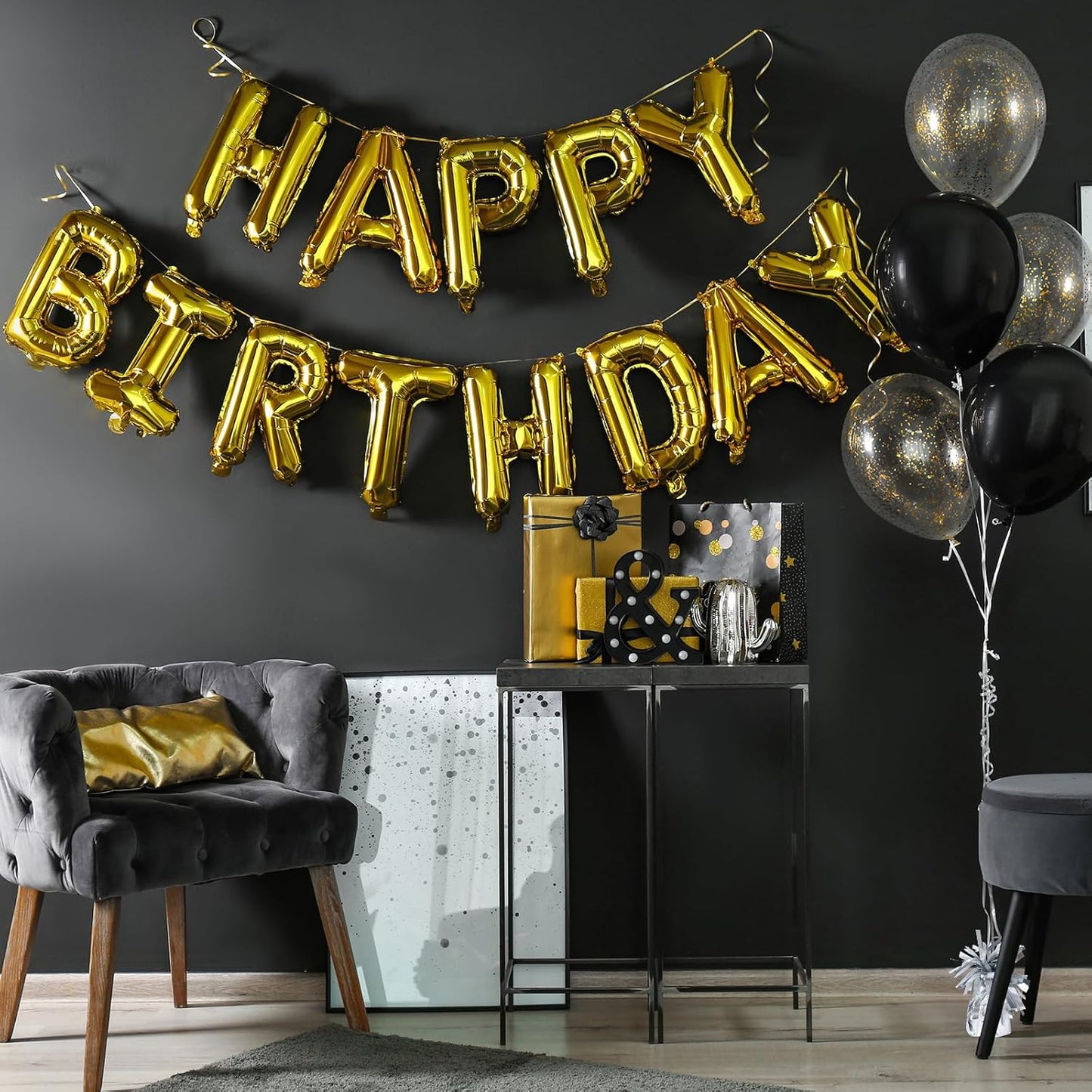16 Pack Silver Balloon Weights Metallic Holder Anchors Balloon Holder Weights for for Birthday 2025 Graduation Party Christmas Wedding Celebration Decoration (Silver)