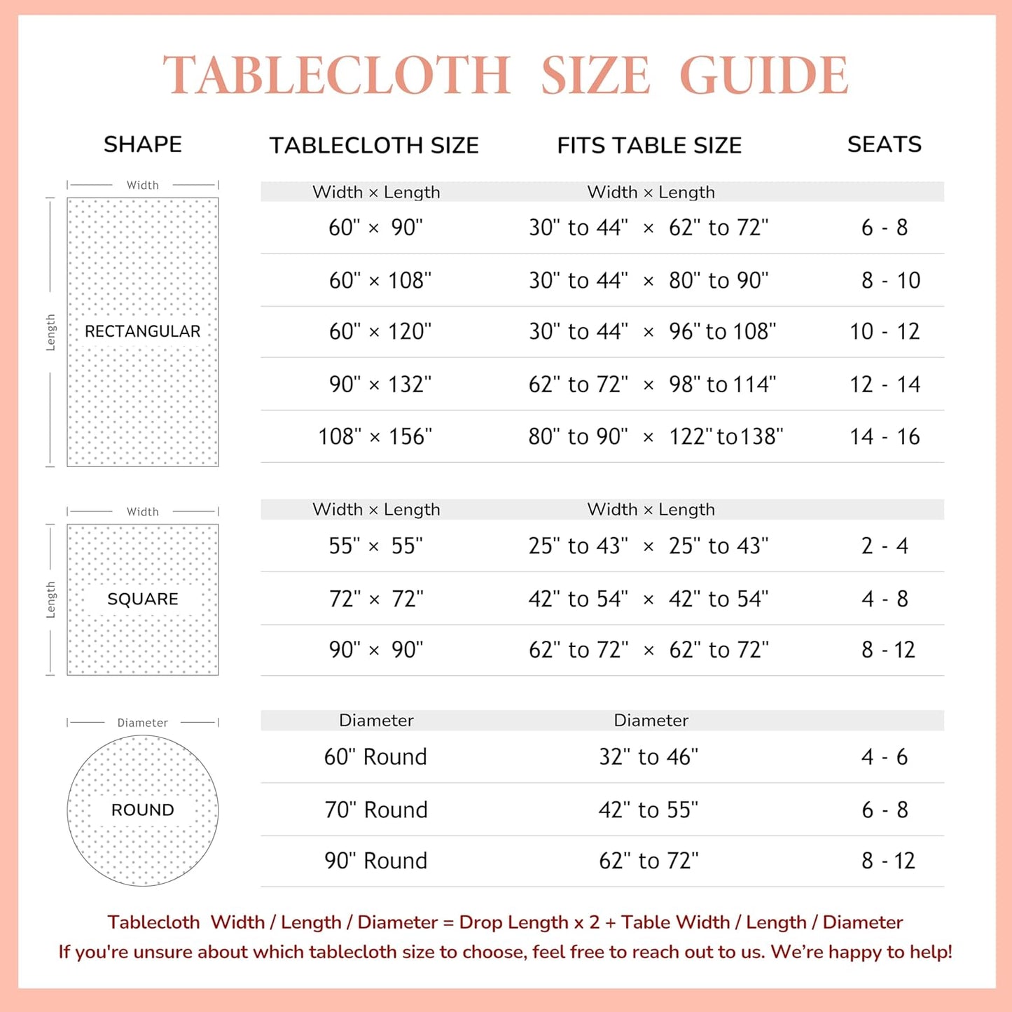 Linen World Linen Tablecloth,100% French Natural Flax Tablecloth 132" x 90" Inch,Washable Rectangular Table Cloth for Dining,Outdoor,Weddings and Restaurants,Decorative Christmas,Peach Pink