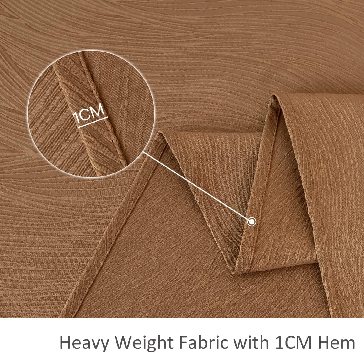 maxmill Fall Tablecloth Swirl Design Spillproof Wrinkle Free Heavy Weight Soft Table Cloth Decorative Fabric Tabletop for Harvest Celebration Thanksgiving Dinner Rectangle 60 x 140 Inch, Fall Leaf