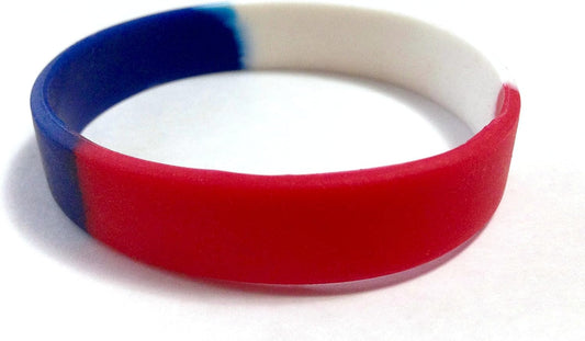TheAwristocrat 1 Dozen (12) Multi-Pack Blank Rubber Wristbands Silicone Bracelets - Select from a Variety of Colors