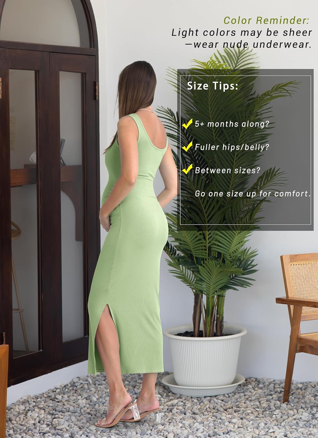 Rnxrbb 2 PCS Fall Winter Maternity Dress Cardigan Set Long Bodycon Maxi Formal Dresses Boho Baby Shower for Women