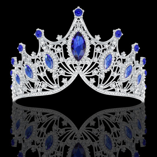 Tiaras Headbands Crown for Women and Girls, Princess Rhinestone Crown for Bridal, Crystal Queen Tiara Head Band Hair Accessories for Prom Wedding and Party
