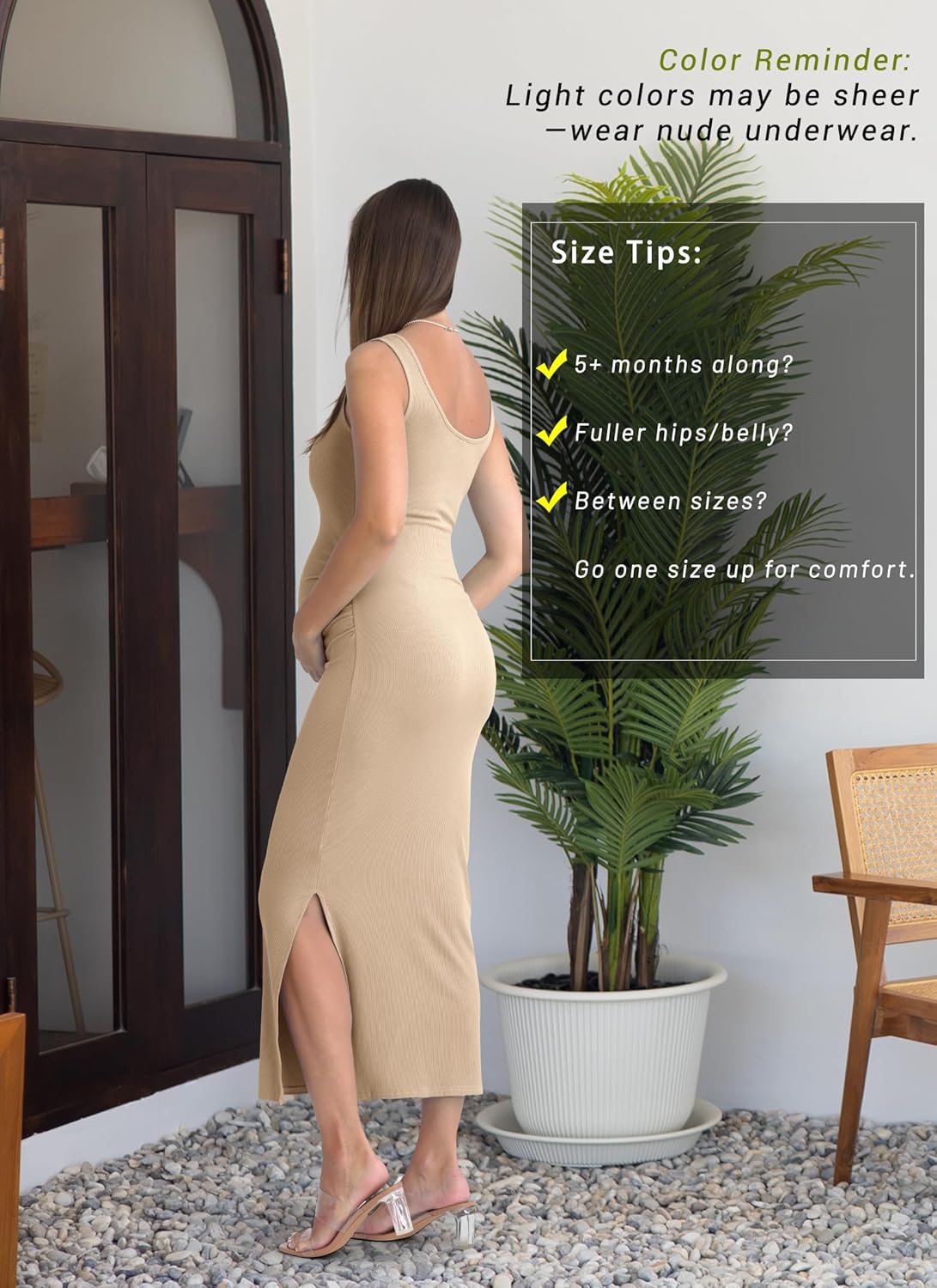 Rnxrbb 2 PCS Fall Winter Maternity Dress Cardigan Set Long Bodycon Maxi Formal Dresses Boho Baby Shower for Women