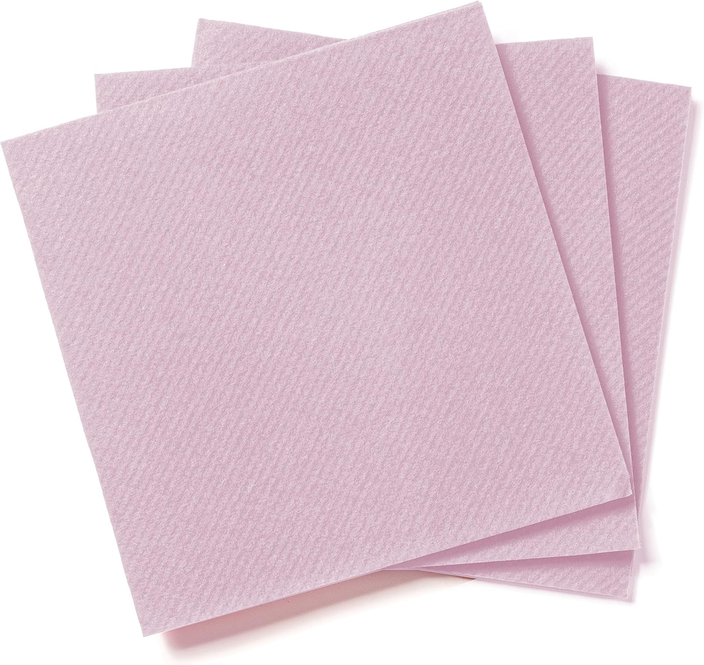 AMERICAN HOMESTEAD Pink Cocktail Napkins - Premium 4"x4" Disposable Linen-Like Beverage Napkins - Bulk Square Party Bar Serviettes for Weddings, Parties, Events, and Everyday Use - 100 Count