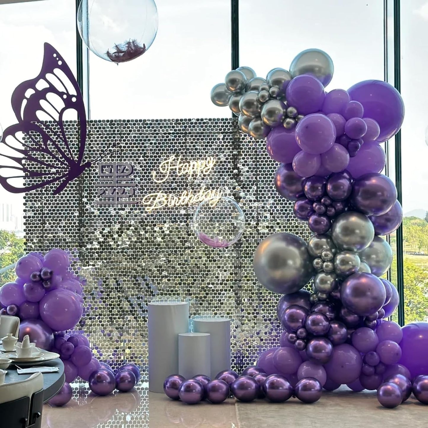 Metallic Purple Balloons, 66pack 12inch Chrome Purple Latex Party Balloons for Birthday Baby Shower Graduation Wedding Valentine's Day Gender Reveal Anniversary Party Decorations