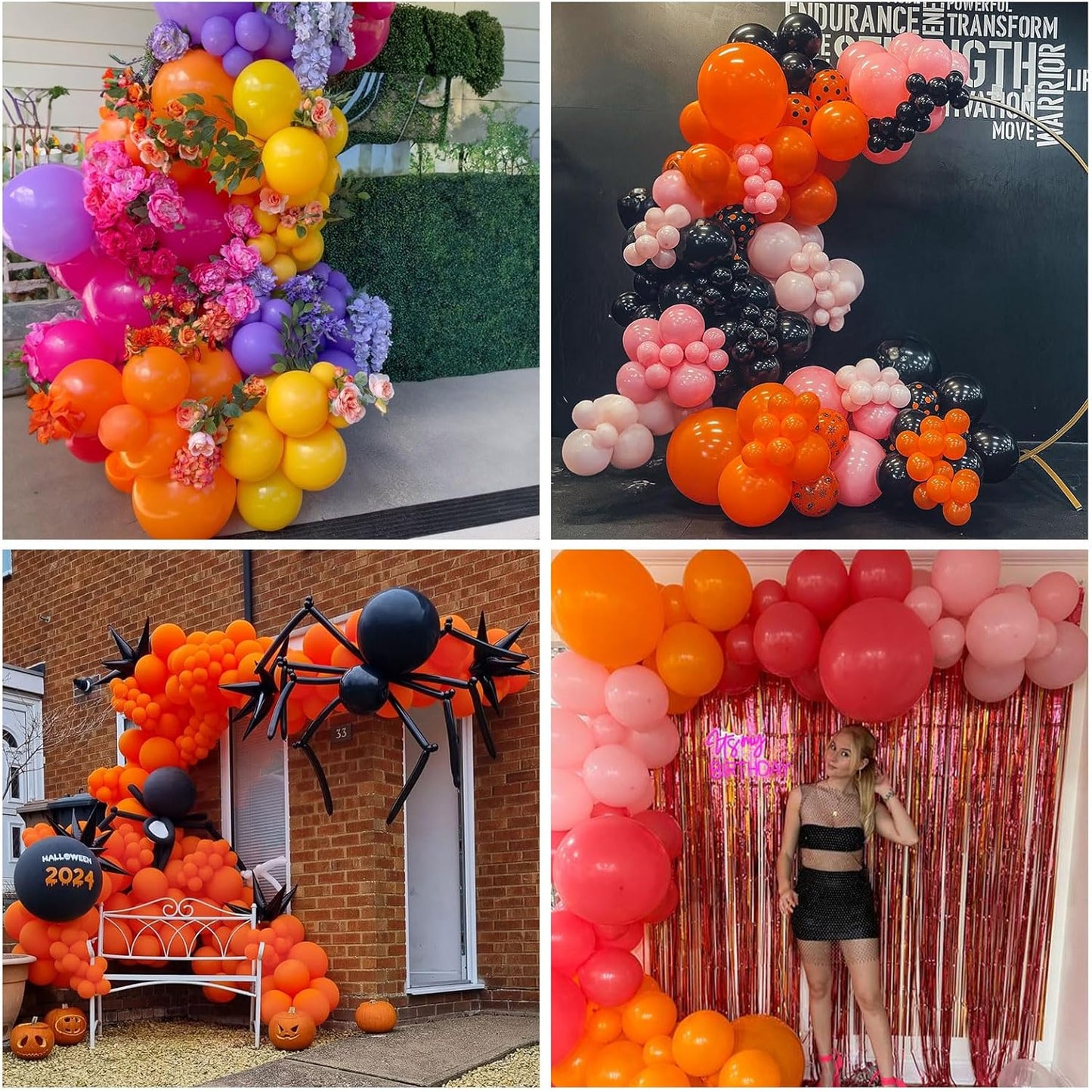 Orange Balloons Small Orange Party Latex Balloon 60pcs 5 Inch Matte Burnt Orange Mini Round Helium Balloons for Halloween Fall Anniversary Autumn Thanksgiving Birthday Wedding Party Decor
