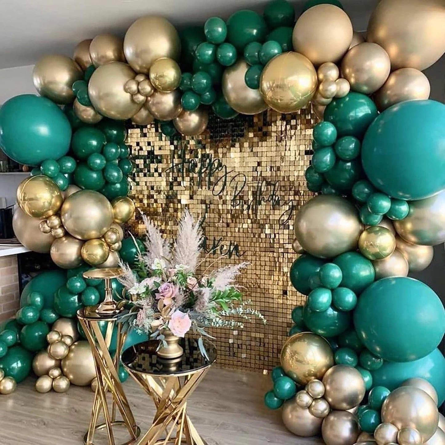 10pcs 18 inch Metallic Gold Balloons, Thick Latex Chrome Helium Balloons for Birthday Family Party Wedding Party Baby Shower Decoration Supplies