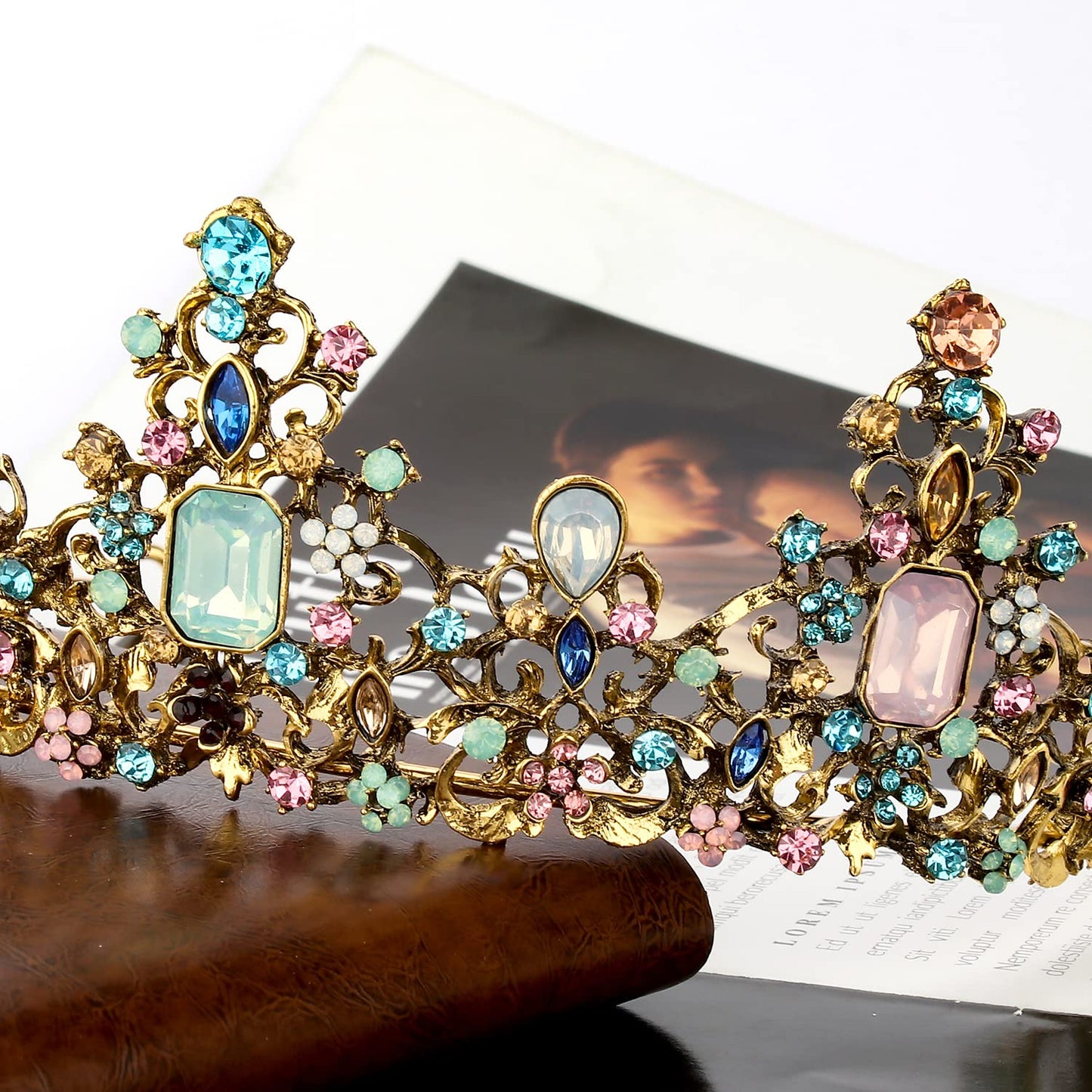 Didder Baroque Vintage Crowns and Tiaras - Royal Princess Crowns for Girls and Women - Wedding, Halloween, Christmas, Prom, Birthday and Party