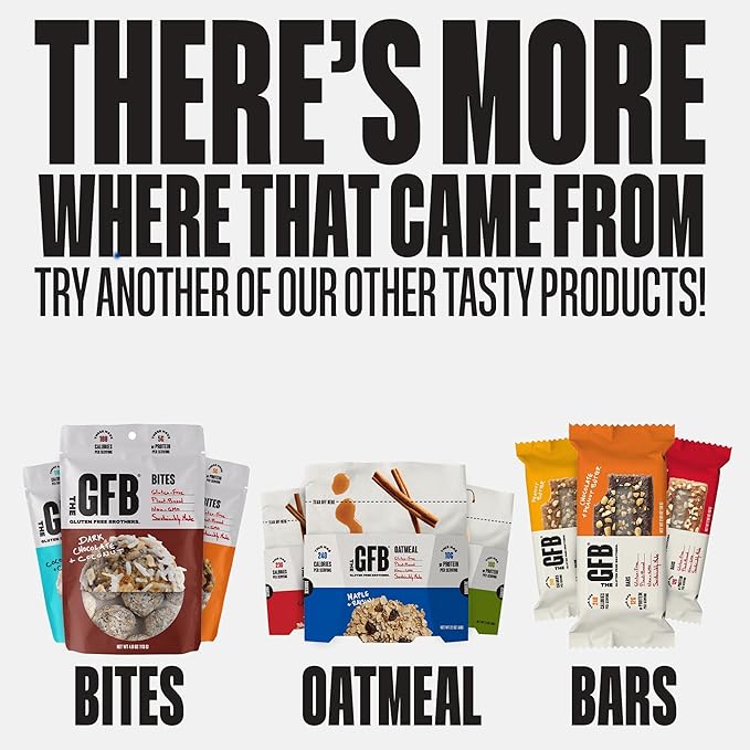 The GFB Peanut Butter Protein Bars - Gluten Free, Plant Based, Non GMO, Sustainably Made – Ridiculously Tasty, Healthy, Vegan, Nutrition Snack Protein Bars, 2.05 oz (12 Count)