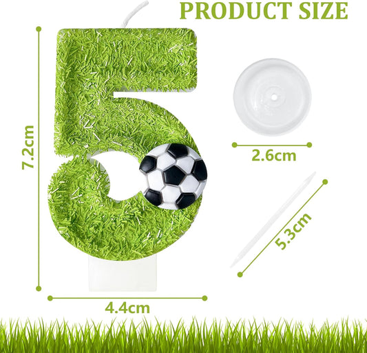 Birthday Candles Numbers,Soccer Birthday Decorations,Suitable for Girl and boy Cake Toppers, Wedding Cakes, Anniversaries, Party Celebrations, Birthday Decorations (Number 15)
