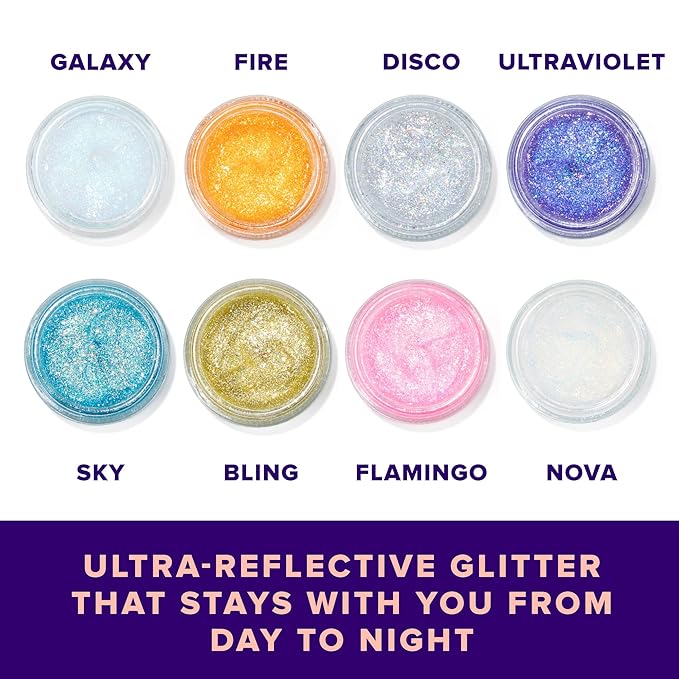 UNICORN SNOT Holographic Face Glitter & Body Glitter Gel | Holiday Glitter Makeup: Stocking Stuffers & Christmas Gift | Hair Glitter, Vegan & Cruelty Free, 1.7 oz Gold Glitter (Bling)