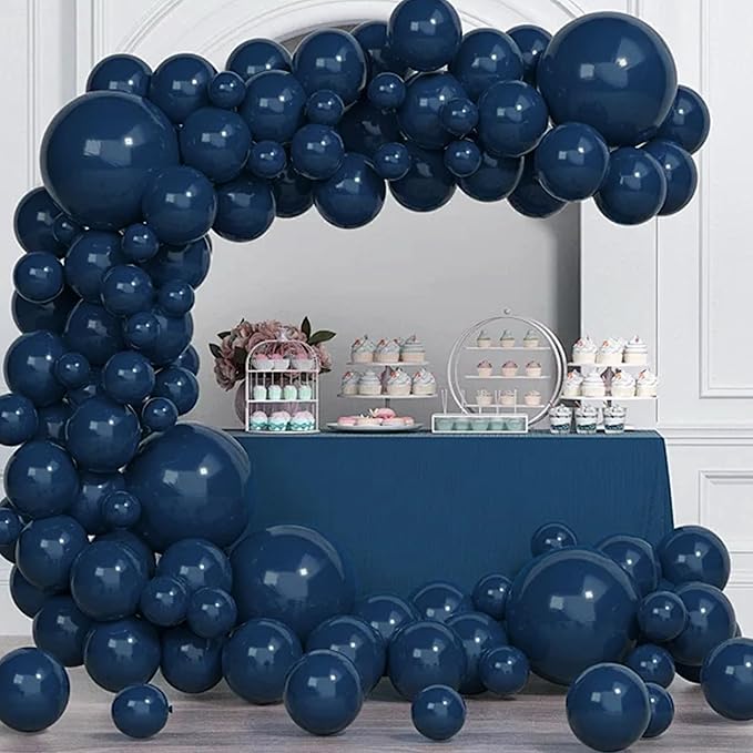 Mr. Pen- Balloons, 12 Inch, 54 Pack, Navy Blue, Party Balloons