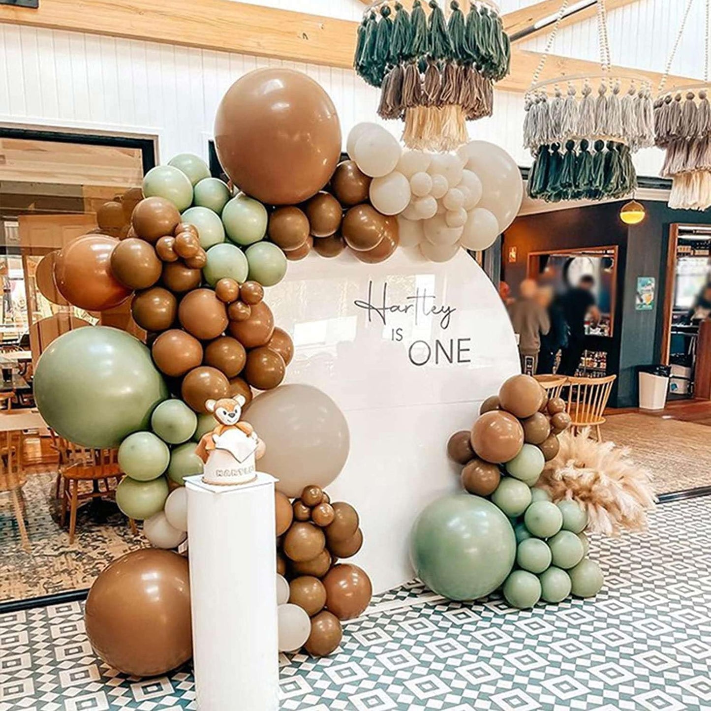 KALOR 18 Inch Brown Balloons, 10 Pcs Matte Latex Balloons Big Round Balloons for Wedding, Baby Shower, Birthday Party and Event Decoration