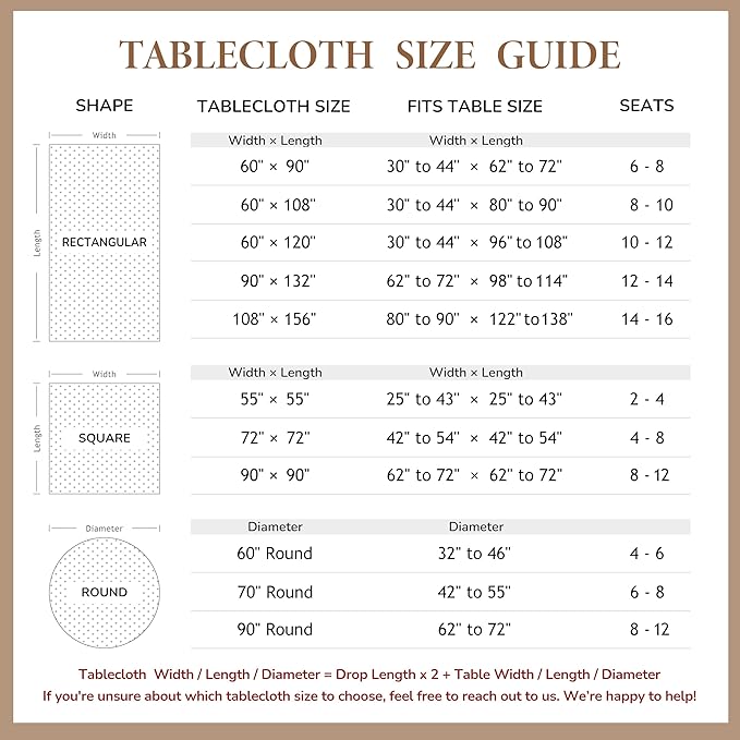 Linen World Linen Tablecloth,100% French Linen Beige Tablecloth 108" x 60" Inch,Washable Rectangular Tablecloth for Dining,Outdoor,Weddings and Restaurants,Decorative Thanksgiving Christmas